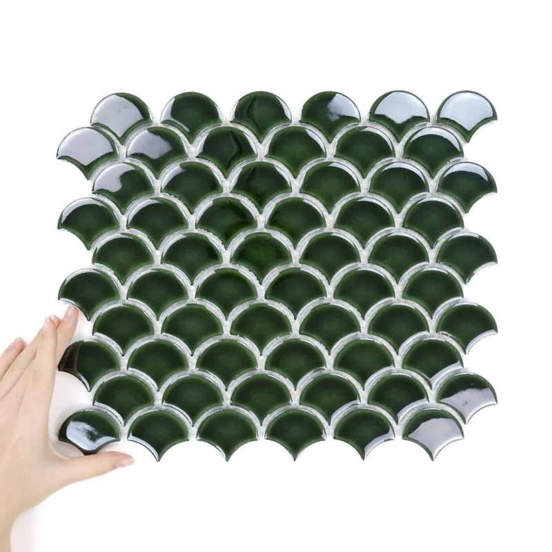 Płytka Flabellum Małe Emerald Połysk