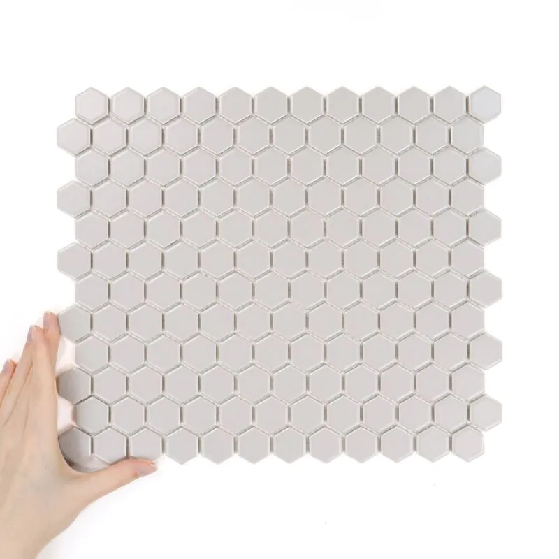 Płytka Heksagon Mały Jasno Szary Matowy