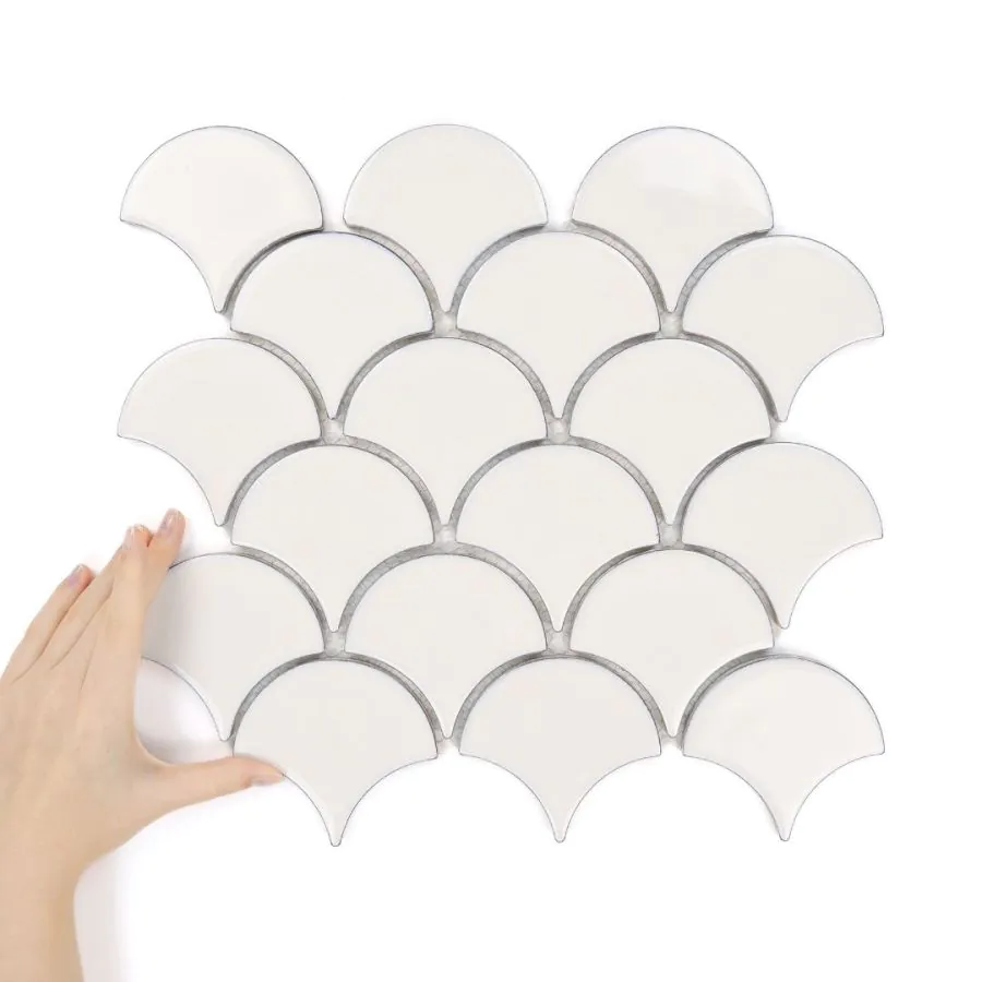 Płytka Flabellum Kremowy Połysk